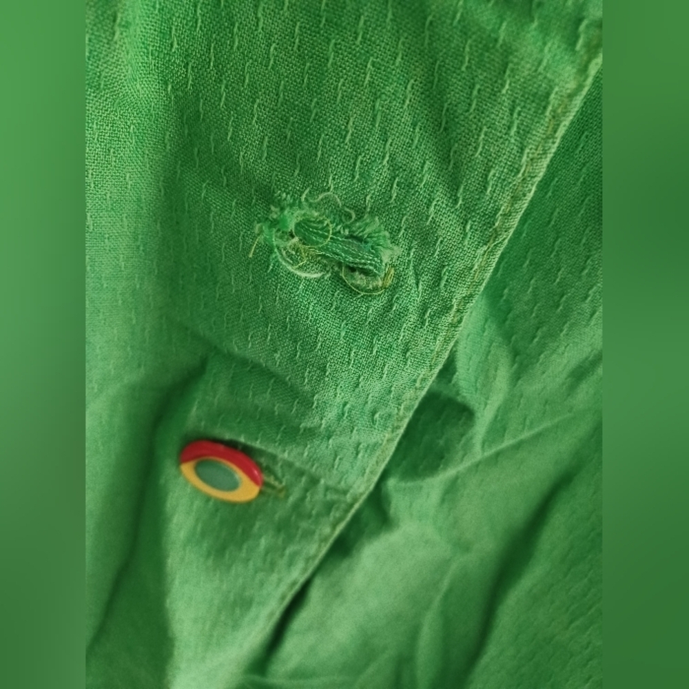 Success Dress Green Midi Button Up Dress Rare Vintage - Picture 12 of 12